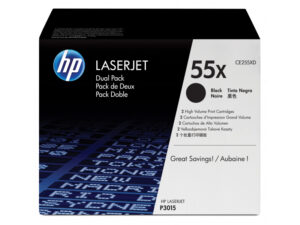 HP 55X (CE255XD) schwarz Tonerkartuschen, 2erSet (CE255XD)